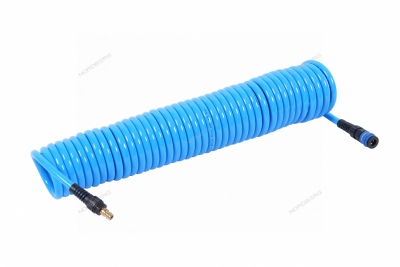Шланг воздушный спиральный ПУ с быстроразъемным соединением Ø 8х12 мм, 11 м Артикул: HS0811PU-1