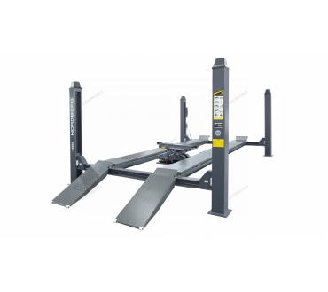 Подъемник четырехстоечный 5 т, c ручной траверсой 3 т N433, для сход-развала, механическое снятие Артикул: 4450_MG(M)