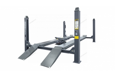 Подъемник четырехстоечный 5 т, c ручной траверсой 3 т N433, для сход-развала, механическое снятие Артикул: 4450_MG(M)