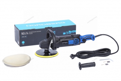 Полировальная машинка, диск 180 мм, 600-3000 об/мин, 1500 Вт Артикул: NE414-180