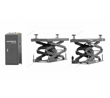 Подъемник ножничный 3,5 т, с встроенными адаптерами для SUV авто, 380 В, серый N631-3,5G_380