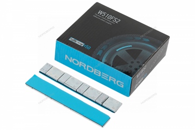 Грузики самоклеящиеся (4х5+4х10 г) Fe квадратные L=12 см, 50 лент Артикул: W510FS2