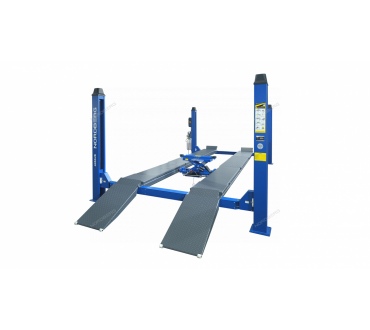 Подъемник четырехстоечный 5 т, c ручной траверсой 3 т N433, для сход-развала, электростопоры Артикул: 4450J_EB(M)