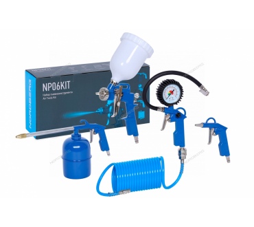 Набор пневмоинструментов, 5 предметов Артикул: NP06KIT