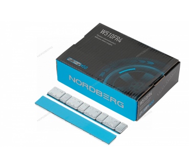 Грузики самоклеящиеся (4х5 г+4х10 г, L=14 см) Fe закругленные, 50 лент Артикул: W510FR4