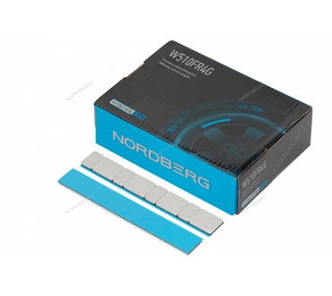 Грузики самоклеящиеся (4х5 г+4х10 г, L=14 см) Fe закругленные серые, 50 лент Артикул: W510FR4G