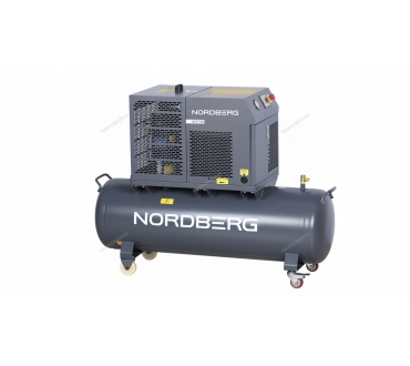 Компрессор винтовой, 5,5 кВт, 10 бар, 660 л/мин, ресивер 230 л Артикул: NCF7,5R