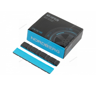 Грузики самоклеящиеся (4х5+4х10 г) Fe закругленные L=12 см, черные, 50 лент Артикул: W510FR2B