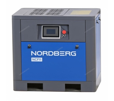 Компрессор винтовой, 7,5 кВт, 10 бар, 960 л/мин, c частотным преобразователем, без ресивера Артикул: NCF11