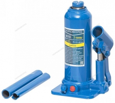 Домкрат бутылочный, 3 т Артикул: N3103