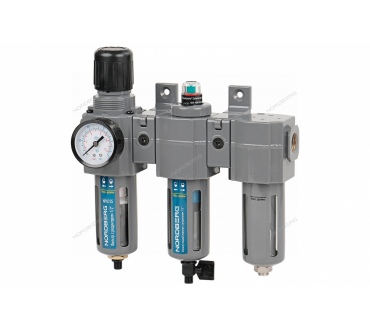 Фильтр воздушный с редуктором, 5 мкм + фильтр тонкой очистки, 0,01 мкм + осушитель 1/2