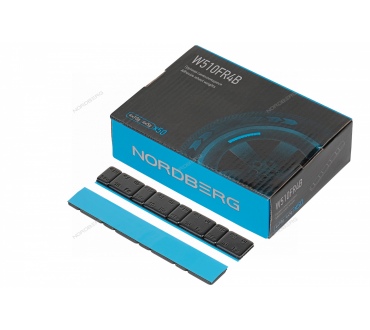 Грузики самоклеящиеся (4х5 г+4х10 г, L=14 см) Fe закругленные черные, 50 лент Артикул: W510FR4B