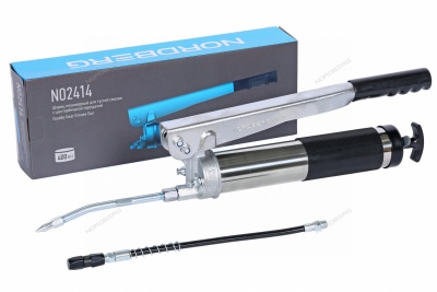 Шприц плунжерный для густой смазки с шестеренчатой передачей, 400 мл Артикул: NO2414