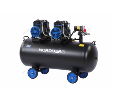 Компрессор безмасляный 220 В, ресивер 125 л, 500 л/мин Артикул: NCEO120/500