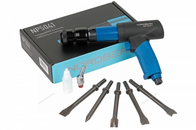 Пневмозубило усиленное 234 мм с быстросъемным держателем Артикул: NP5041