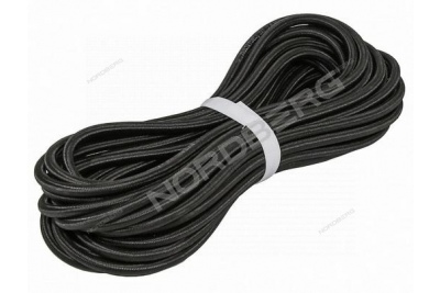 Шланг топливный резиновый в оплетке 4 мм, бухта 15 м Артикул: H0409NBR-BR_15