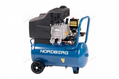 Компрессор поршневой, 220 В, ресивер 24 л, 240 л/мин Артикул: NCE25/241