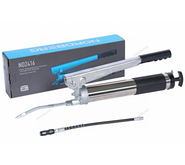 Шприц плунжерный для густой смазки с шестеренчатой передачей, 600 мл Артикул: NO2416