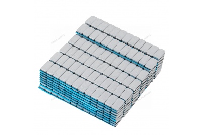 Грузики самоклеящиеся (12х5 г) Fe закругленные L=14 см, серые, 50 лент Артикул: W5FR3G