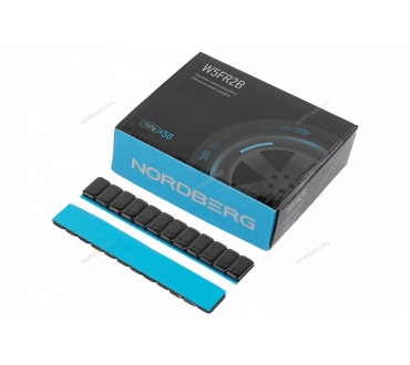 Грузики самоклеящиеся (12х5 г) Fe закругленные L=12 см, черные, 50 лент Артикул: W5FR2B