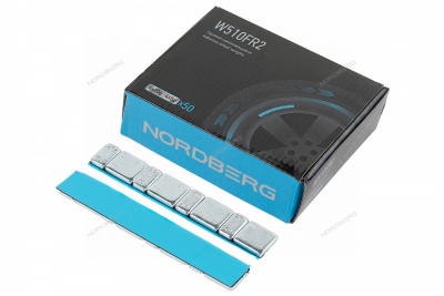 Грузики самоклеящиеся (4х5+4х10 г) Fe закругленные L=12 см, 50 лент Артикул: W510FR2