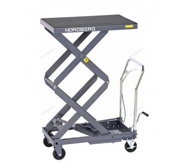 Стол подъемный гидравлический, 300 кг, двойные ножницы, серый Артикул: N3T301G