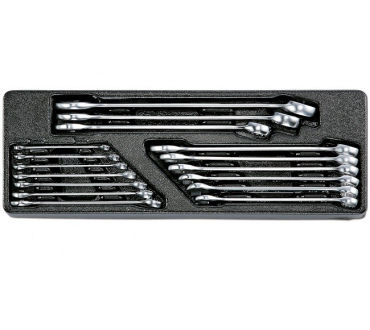 Набор комбинированных ключей (6-24 мм) в ложементе, 16 предметов HONITON IK-CW10160C