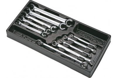 Набор разрезных и внешний TORX ключей, 10 предметов в ложементе Hans TT-31