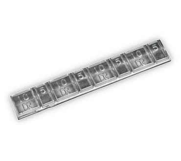 Свинцовые самоклеющиеся грузики 60 г 19 мм (50 полосок в упаковке) Dr. Reifen G0062-50