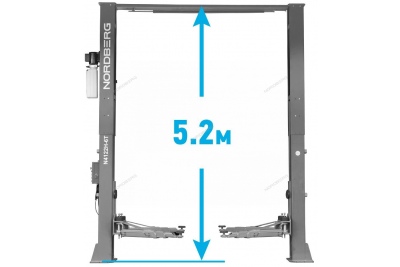 Подъемник двухстоечный 6 т Long, 380 В, серый NORDBERG N4122H1E-6G