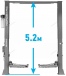 Подъемник двухстоечный 6 т Long, 380 В, серый NORDBERG N4122H1E-6G