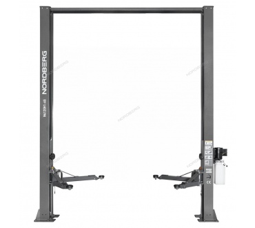 Подъемник двухстоечный 4 т, H=4 м, 220 В, серый NORDBERG N4120H1-4G_3+2_220