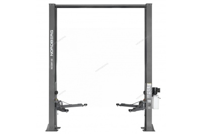 Подъемник двухстоечный 4 т, H=4 м, 220 В, серый NORDBERG N4120H1-4G_3+2_220