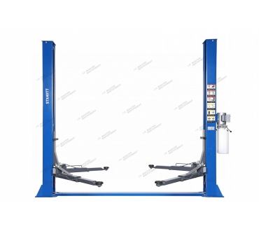 Подъемник двухстоечный 4 т с нижней синхронизацией, H=2,8 м, 380 В, синий  Артикул:  STX40TT_380