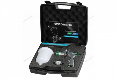 Краскопульт HVLP с верхним бачком, сопло 1,4 мм, пластиковый кейс Артикул: NP7514