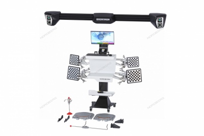 Стенд сход-развал 3D четырехкамерный настенный, серый Артикул: C804-C (7015)