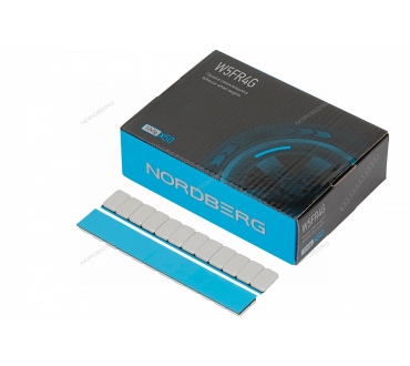 Грузики самоклеящиеся (12х5 г, L=14 см) Fe закругленные серые, 50 лент Артикул: W5FR4G