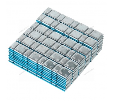 Грузики самоклеящиеся (4х5 г+4х10 г) Fe закругленные L=14 см, 50 лент Артикул: W510FR3