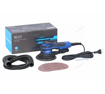 Шлифмашина эксцентриковая 5 мм, диск 150 мм, 4000-10000 об/мин, 350 Вт     NE455