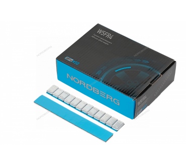 Грузики самоклеящиеся (12х5 г, L=14 см) Fe закругленные, 50 лент Артикул: W5FR4