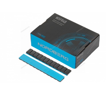 Грузики самоклеящиеся (12х5 г, L=14 см) Fe закругленные черные, 50 лент Артикул: W5FR4B