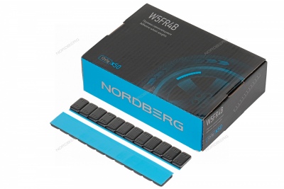 Грузики самоклеящиеся (12х5 г, L=14 см) Fe закругленные черные, 50 лент Артикул: W5FR4B