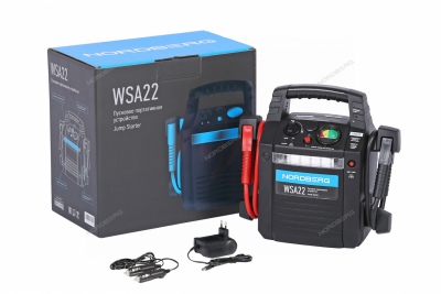 Пусковое портативное устройство 12 В, 22 А·ч Артикул: WSA22