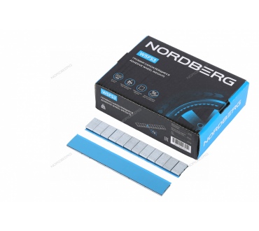 Грузики самоклеящиеся (12х5 г) Fe квадратные L=14 см, 50 лент Артикул: W5FS3