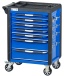 Тележка инструментальная, 7 выдвижных ящиков, с системой защиты от опрокидывания, синяя Артикул: T7P(B)
