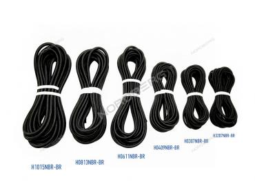 Шланг топливный резиновый в оплетке 3,2мм, 1м. NORDBERG H03207NBR-BR