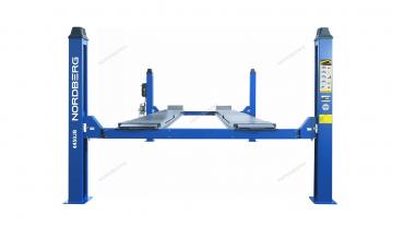 Подъемник четырехстоечный 5 т, c ручной траверсой 3 т N433, для сход-развала, электростопоры Артикул: 4450J_EB(M)