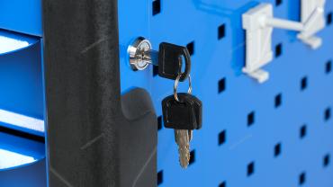 Тележка инструментальная, 6 выдвижных ящиков, с системой защиты от опрокидывания, синяя Артикул: T6P(B)