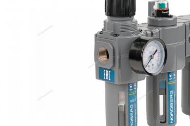 Фильтр воздушный с редуктором, 5 мкм + фильтр тонкой очистки, 0,01 мкм + осушитель 1/2