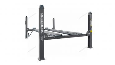 Подъемник четырехстоечный 5 т, c ручной траверсой 3 т N433, для сход-развала, механическое снятие Артикул: 4450_MG(M)